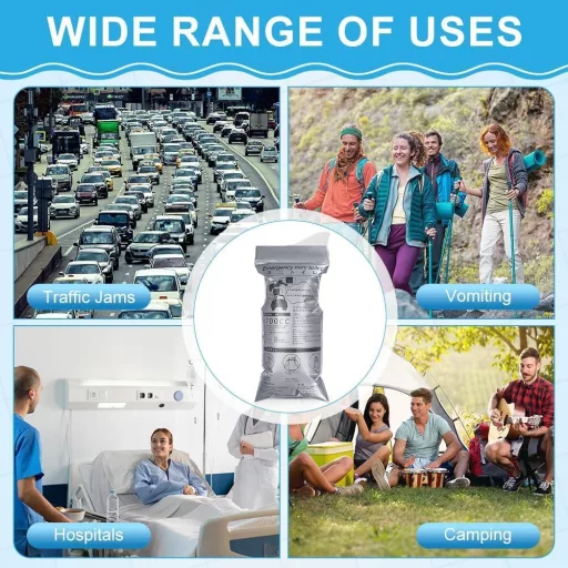 flintronic Urinal portabil 700ml cu gel, pungi pentru urină pentru călătorii, camping, urgențe