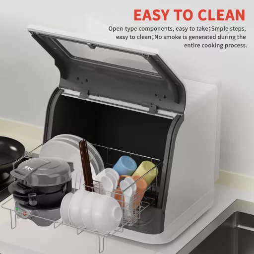 HENYEER szendvics sütő tojásgyűrűvel, időzítővel és tapadásmentes kerámia bevonattal