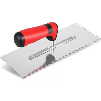 AOZBZ gletieră zimțată 6mm, inox, 280x107mm