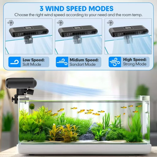 hygger Akváriumhűtő Intelligens Hőmérséklet Szabályozás Csendes Ventilátor