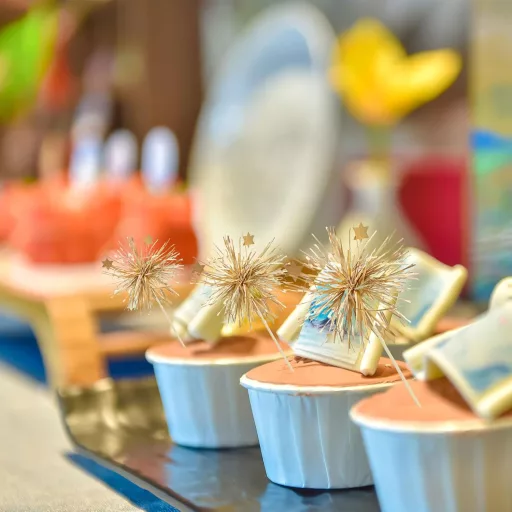 Goiern 30 db Tűzijáték Cupcake Topperek Glitter Születésnapi Tortadísz