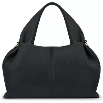   oscaurt Női Közepes Méretű Táska - PU Bőr Válltáska és Crossbody Táska, Felhő Alakú Kézitáska Levehető Pánttal, Fekete