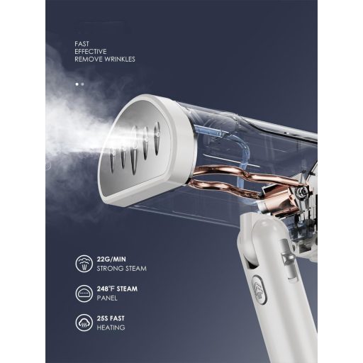 VINATO Hordozható Gőzölő Kefe 25S Gyors Felmelegítés Utazáshoz Üzleti Utakhoz