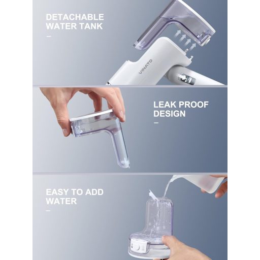 VINATO Hordozható Gőzölő Kefe 25S Gyors Felmelegítés Utazáshoz Üzleti Utakhoz