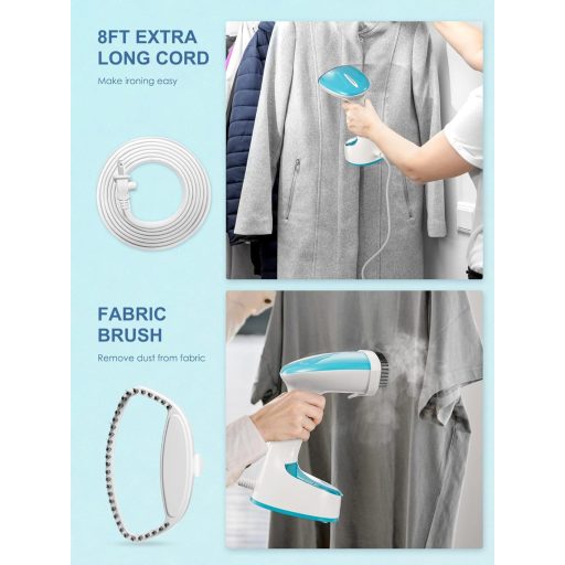 VINATO 1300W Gőzölő Utazási Gőzvasaló 25s Gyors Felmelegítés Függőleges Vízszintes