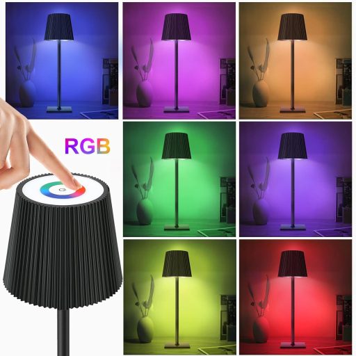 Riokko LED asztali lámpa érintésvezérlés RGB dimmer USB-C akkumulátor