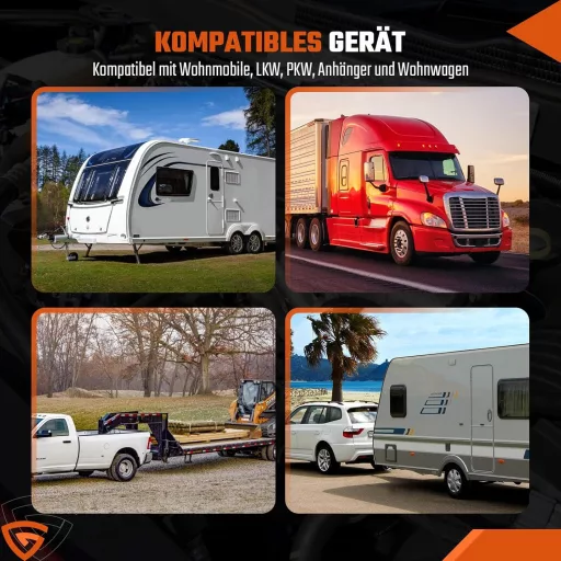 GEARMONSTER 7 Pin Utánfutó Teszter 12V Világítás Diagnosztika Karavánhoz
