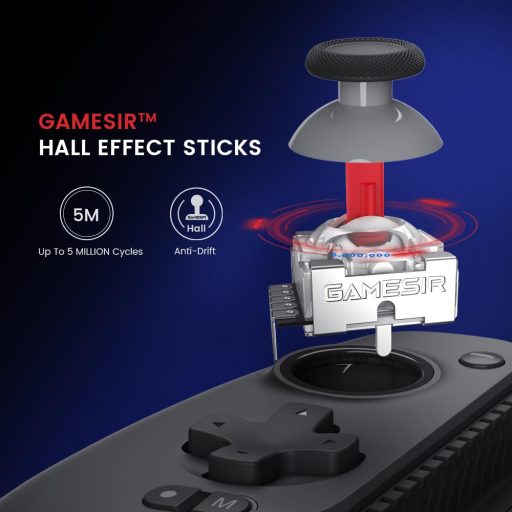 Gamepad wireless Bluetooth GameSir G8 Plus pentru Switch, iOS, Android și tabletă cu Hall Effect