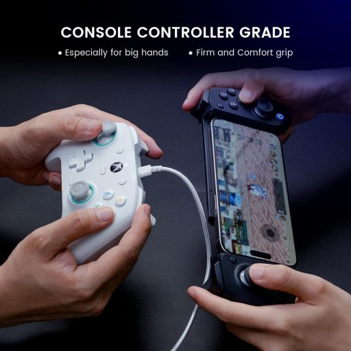 Gamepad wireless Bluetooth GameSir G8 Plus pentru Switch, iOS, Android și tabletă cu Hall Effect