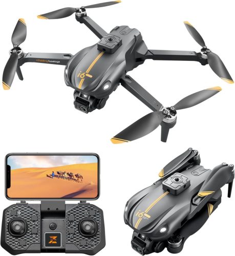 OKYUK Kezdő Drón 1080P HD FPV Kamerával, Magasságtartás, Automatikus Akadályelkerülés, 45 Perc Repülési Idő, Fejnélküli Mód, 3D Flip Funkció