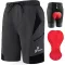 Sportneer Férfi Kerékpáros Nadrág Párnázott 3D Bélés MTB Mountain Bike Biciklis Short Outdoor Sport (M)