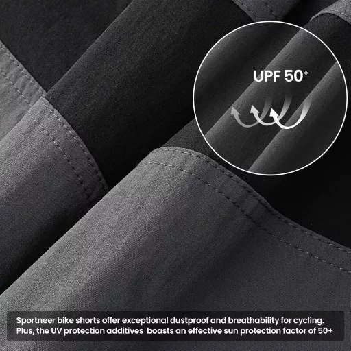 Pantaloni scurți de ciclism pentru bărbați Sportneer, cu căptușeală 3D, pentru MTB, ciclism montan, sporturi în aer liber