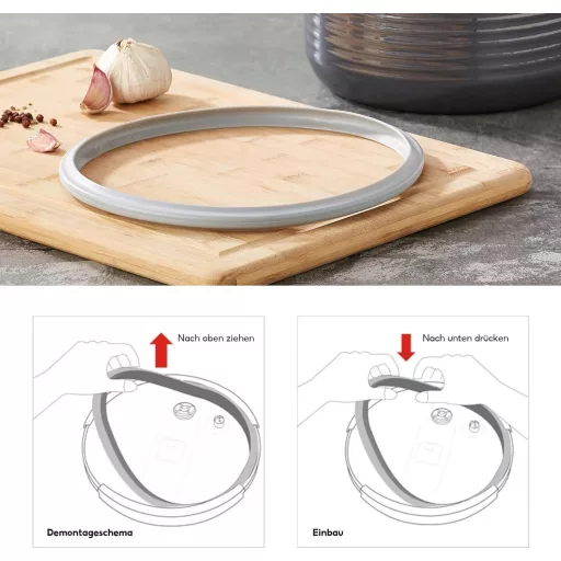 SJDOFU Nyomásfőző tömítőgyűrű 22 cm-es cserealkatrész