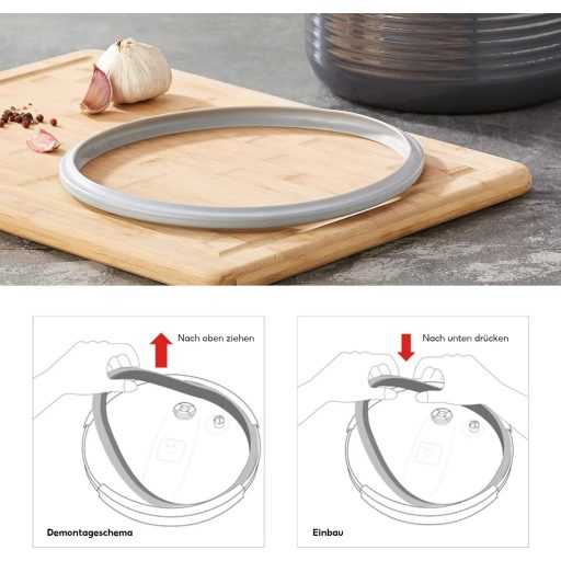SJDOFU Nyomásfőző tömítőgyűrű 22 cm-es cserealkatrész