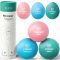 FitBeast 6 darabos stresszlabda szett, tojás és gömb alakú, erősítő és fogásgyakorlat labdák