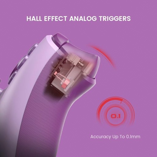 Controler cu fir GameSir G7 SE pentru Xbox Series X|S, Xbox One, Windows 10/11 - Joystick cu efect Hall, Violet