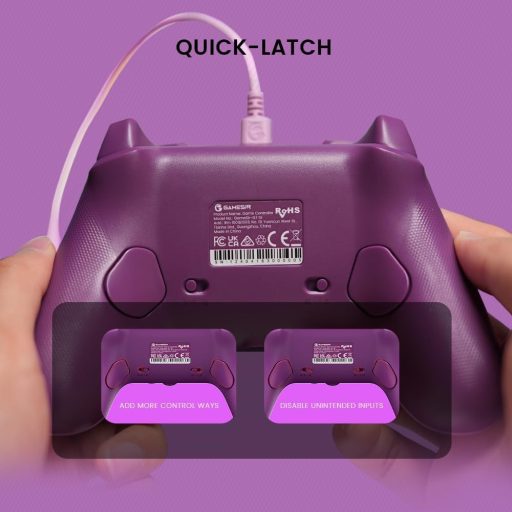 Controler cu fir GameSir G7 SE pentru Xbox Series X|S, Xbox One, Windows 10/11 - Joystick cu efect Hall, Violet