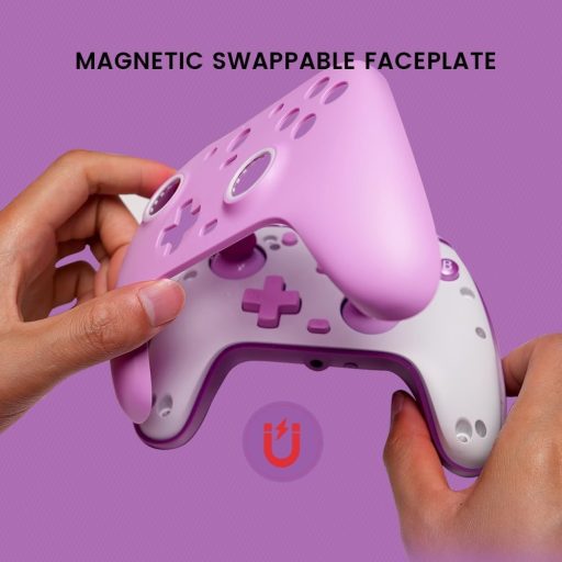 Controler cu fir GameSir G7 SE pentru Xbox Series X|S, Xbox One, Windows 10/11 - Joystick cu efect Hall, Violet