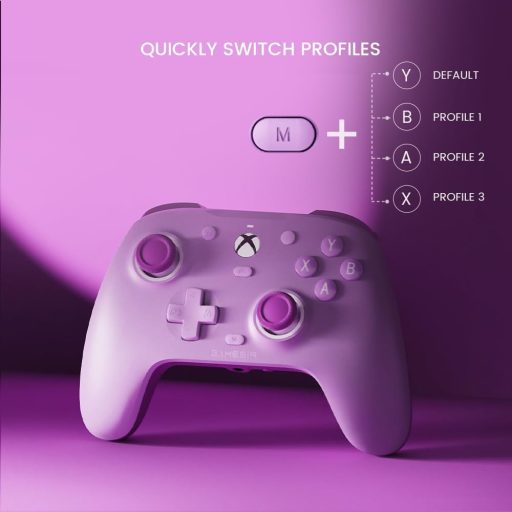 GameSir G7 SE Vezetékes Kontroller Xbox Series X|S, Xbox One, Windows 10/11 - Hall Effect Joystick, Lila