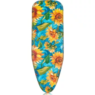   Husă de masă de călcat Pottwal premium pentru fier de călcat cu aburi, model floarea-soarelui, mărimea L 116-120cm