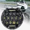 DREAMIZER 7 Inch LED Motoros Fényszóró E-Jóváhagyott Fehér Nappali Fény Angyal Szem Sárga Irányjelző Harley Road King Street Glide Softail E