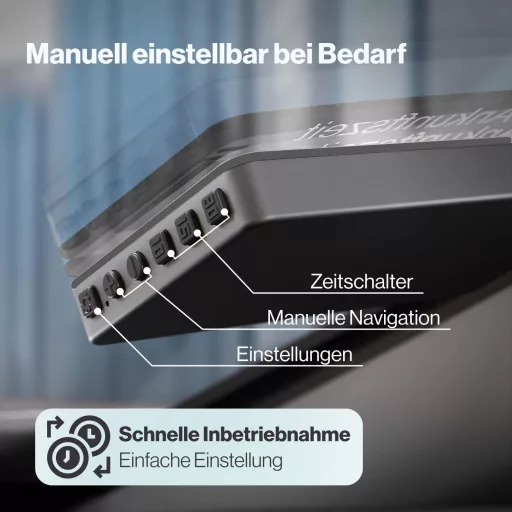 Parkwächter V2 Elektronikus Parkolótárcsa Autóhoz - Automatikus Digitális Parkolóóra Jóváhagyással - Elemmel Működő Fekete Parkolási Asszisz