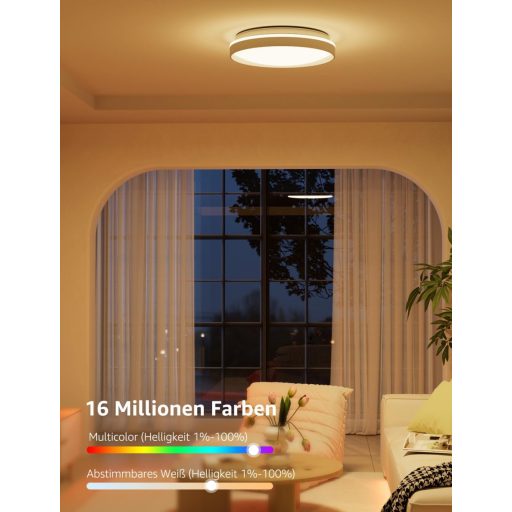 Lepro T1 Plafoniera Inteligentă RGBCCT Dimmabilă WiFi Bluetooth Alexa Google