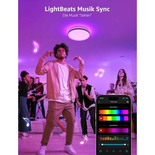 Lepro T1 Okos Mennyezeti Lámpa RGBCCT Dimmelhető WiFi Bluetooth Alexa Google