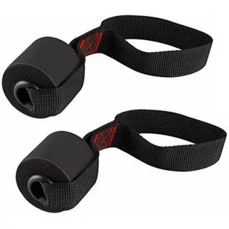   Tongdejing 2x dverová kotva pre fitness gumy, odporové pásy a terapeutické pásy červená