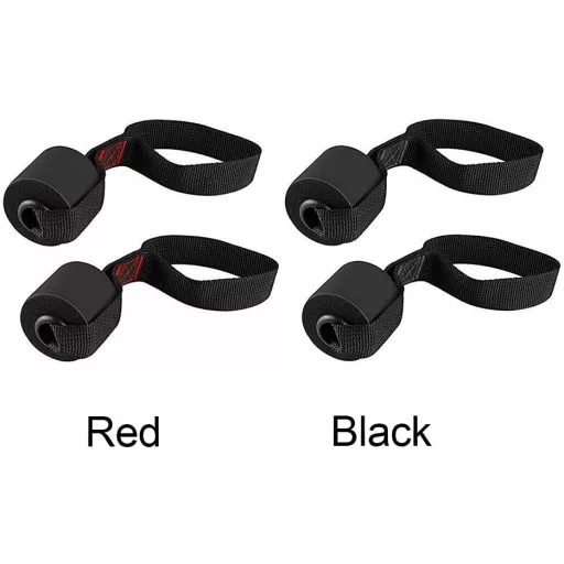 Tongdejing 2x Ajtóhorgony Fitness Sávokhoz, Ellenállásos Sávok és Terápiasávok Piros