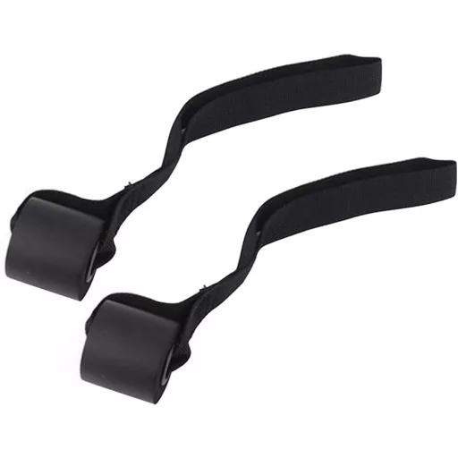 Tongdejing 2x dverová kotva pre fitness gumy, odporové pásy a terapeutické pásy červená