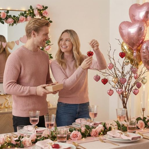 Valery Madelyn 16 ks vianočných gúľ 4 cm červeno-ružovo-zlatá plastová dekorácia