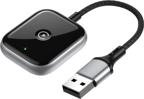 AIZEO Vezeték Nélküli CarPlay Adapter - Gyors Átalakítás Vezetékes CarPlayről Vezeték Nélkülire, Mini Méretű, iPhone Kompatibilis