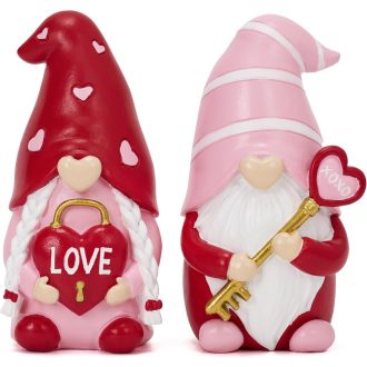   Valery Madelyn Zaljubljeni Patuljci Dekoracija, Crveno-Ružičasti Valentinovo Poklon, 11 cm