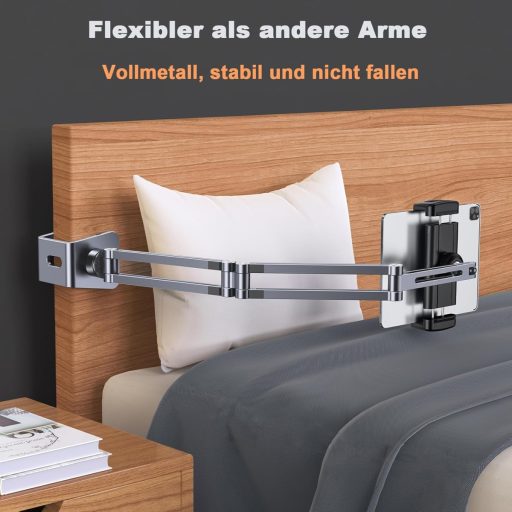 Suport universal pentru tabletă nediea, pentru pat și birou - Rotire 360°, suport pliabil pentru iPad/Kindle/Switch, dimensiuni 4-12,9"