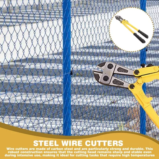 PRITOK 350mm Csapszegvágó Karbon Acél Vezetékhez Műanyag Nyéllel 5mm