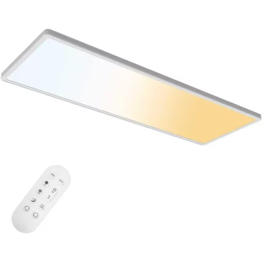 Plafonieră LED ONDTA Dimbilă 22W 58x20cm 2700K-6500K cu Telecomandă