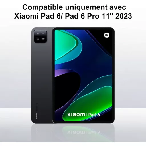 IVEOPPE Xiaomi Pad 6 11" bőr tok mágneses AZERTY billentyűzettel