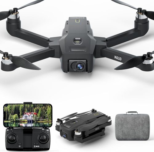 karuisrc K610 GPS Dron 4K s Duálnou Kamerou, SD Kartou, 5G WiFi a Funkciou Sledovania – Skladací, Ľahký Dron pre Začiatočníkov pre Dospelých