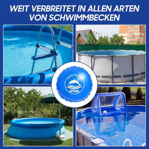 PPXIA Téli Medence Párna 2.5m Kerek XXL Légpárna Dupla Szelep -25°C