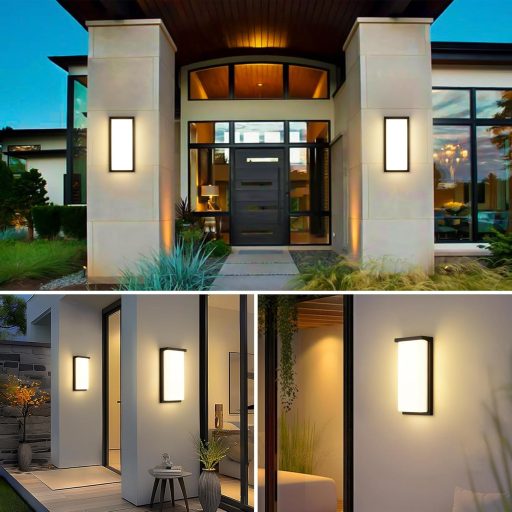 KUKAK 32W LED vonkajšie nástenné svietidlo IP65 vodotesné hliníkové 3000K teplá biela