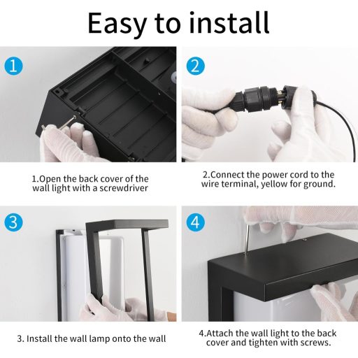 KUKAK 32W LED vonkajšie nástenné svietidlo IP65 vodotesné hliníkové 3000K teplá biela