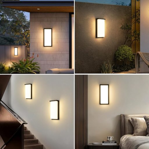 KUKAK 32W LED Kültéri Fali Lámpa IP65 Vízálló Alumínium 3000K Meleg Fehér