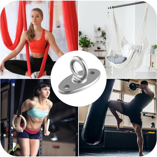 Dibotell Cârlig de Tavan din Oțel Inoxidabil - Suport Rezistent pentru Scaun Suspendat, Consolă de Montare pe Perete, Set de Suspensie Tip U pentru Leagăn de Yoga, Copertină