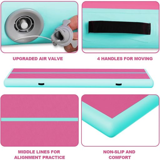 Airtrack gymnastická žinenka s elektrickou pumpou 3 m, podložka na cvičenie, jogu a gymnastiku