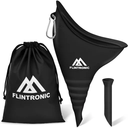 Urinal portabil pentru femei flintronic cu tub, pentru camping și călătorii