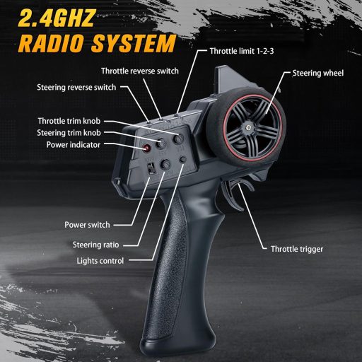 Mostop 1:18 Rock Crawler 4x4 RC autó 2 akkuval, vízálló terepjáró LED fénnyel