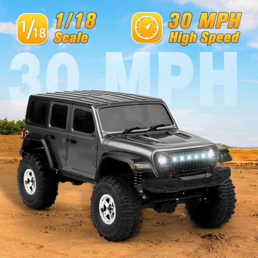 Mostop 1:18 Rock Crawler 4x4 RC autó 2 akkuval, vízálló terepjáró LED fénnyel