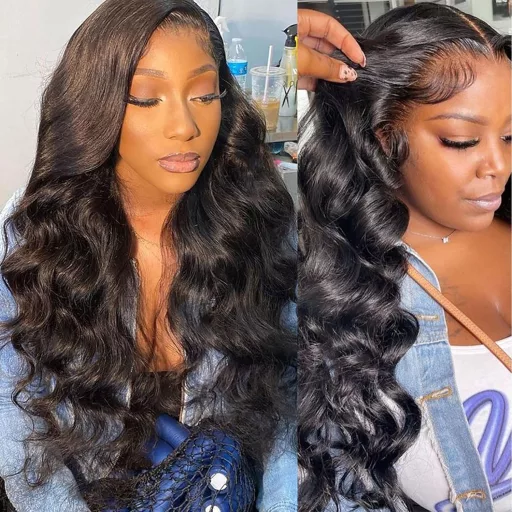 Huarisi 10A Body Wave 28" Brazíliai Remy Hajhosszabbítás 100g Fekete Nőknek