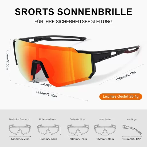 Pánske cyklistické slnečné okuliare Suoso na šport